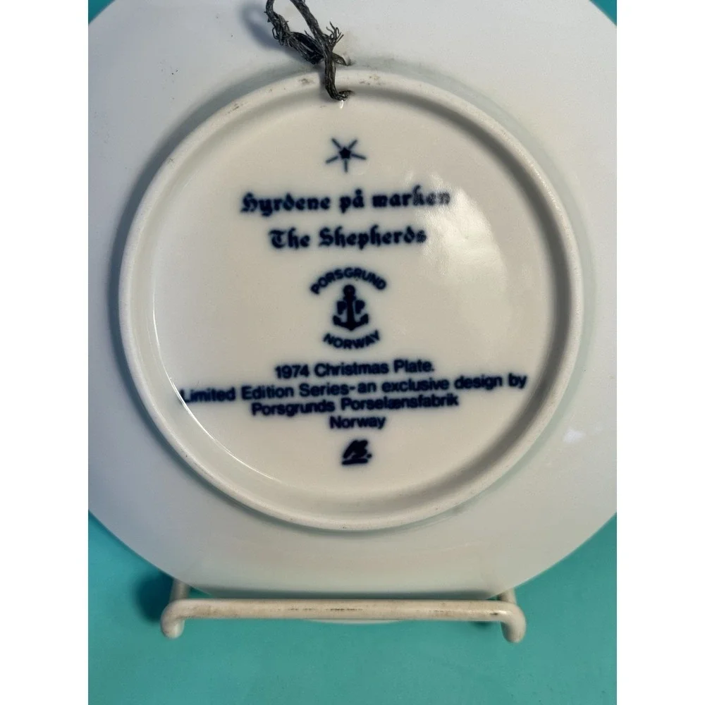 Julen 1974‎ Norwegian Christmas Plate – Norway Limited Edition